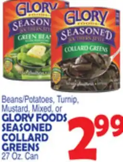 Bravo Supermarkets GLORY FOODS SEASONED COLLARD GREENS offer