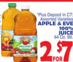 Bravo Supermarkets APPLE & EVE 100% JUICE offer