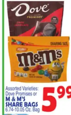 Bravo Supermarkets M & M' S Share Bags offer