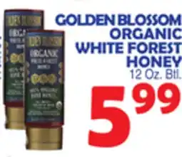 Bravo Supermarkets GOLDEN BLOSSOM ORGANIC WHITE FOREST HONEY offer