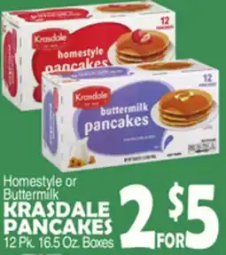 Bravo Supermarkets KRASDALE PANCAKES 12 Pk. 16.5 Oz. Boxes offer