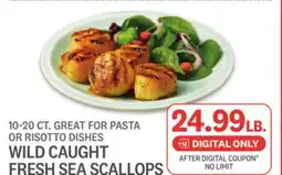 Kings Food Markets WILD CAUGHT FRESH SEA SCALLOPS offer