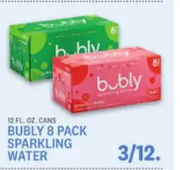 Kings Food Markets BUBLY 8 PACK SPARKLING WATER offer