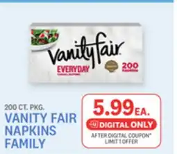 Kings Food Markets VANITY FAIR NAPKINS FAMILY offer