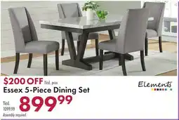 Boscov's Essex 5-Piece Dining Set offer