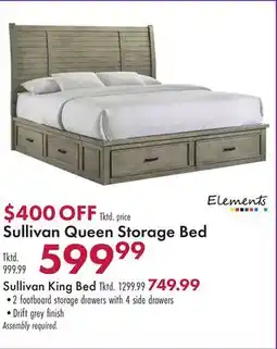 Boscov's Sullivan Queen Storage Bed offer