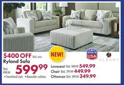 Boscov's Ryland Sofa offer
