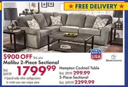 Boscov's Malibu 2-Piece Sectional offer