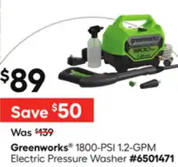 Lowe's 1800-PSI 1.2-GPM Electric Pressure Washer offer