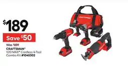 Lowe's V20 MAXF Cordless 4-Tool Combo Kit offer