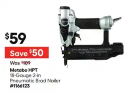 Lowe's 18-Gauge 2-in Pneumatic Brad Nailer offer