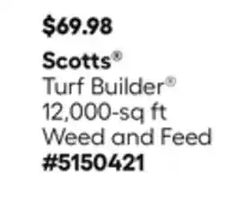 Lowe's Turf Builder 12,000-sq ft Weed and Feed offer