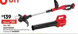Lowe's 20-Volt Max♦ Blower and Trimmer Combo Kit offer