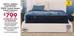 Boscov's SERTA Perfect Sleeper Cobalt Collection offer