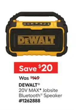 Lowe's 20V MAXF Jobsite Bluetooth Speaker offer