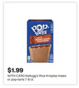CVS Kellogg's Rice Krispies treats or pop • tarts offer