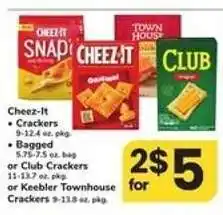 Safeway Cheez-it or Club Crackers offer
