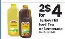 Safeway Turkey Hill Iced Tea or Lemonade offer