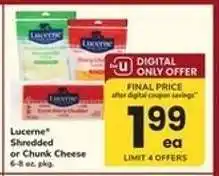 Safeway Lucerne Shredded or Chunk Cheese offer