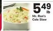 Safeway Mr. Ron's Cole Slaw offer