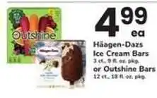 Safeway Häagen-Dazs Ice Cream Bars or Outshine Bars offer