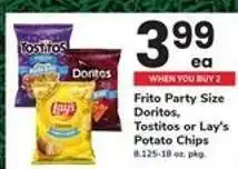 Safeway Frito Party Size Chips offer