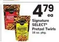 Safeway Signature Select Pretzel Twirls offer
