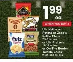 Safeway Utz Kettle or Potato or Zapp's Kettle Chips offer