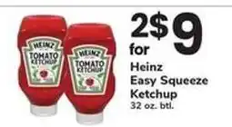 Safeway Heinz Easy Squeeze Ketchup offer