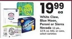 Safeway White Claw, Blue Moon, Peroni or Sierra Nevada offer