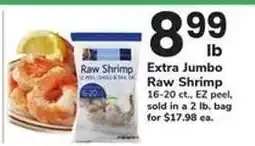 Safeway Extra Jumbo Raw Shrimp offer