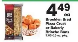 Safeway Brooklyn Bred Pizza Crust or Bakerly Brioche Buns offer