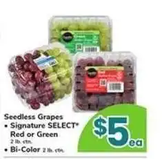 Safeway Seedless Grapes offer