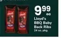 Safeway Lloyd's BBQ Baby Back Ribs offer