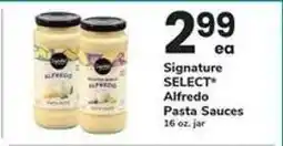 Safeway Signature SELECT Alfredo Pasta Sauces offer