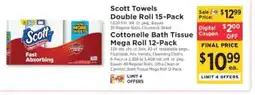 ShopRite Scott Towels Double Roll 15-Pack offer