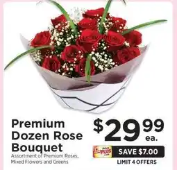 ShopRite Premium Dozen Rose Bouquet offer
