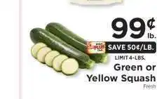 ShopRite Green or Yellow Squash offer