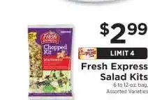 ShopRite Fresh Express Salad Kits offer