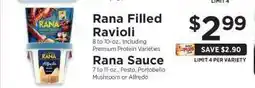ShopRite Rana Filled Ravioli offer