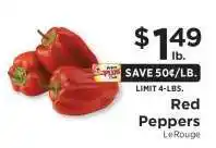 ShopRite Red Peppers offer