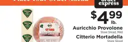 ShopRite Auricchio Provolone / Citterio Mortadella offer