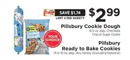 ShopRite Pillsbury Cookie Dough / Pillsbury Ready to Bake Cookies offer
