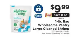 ShopRite Wholesome Pantry Large Cleaned Shrimp offer