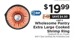 ShopRite Wholesome Pantry Extra Large Cooked Shrimp Ring offer