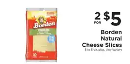 ShopRite Borden Natural Cheese Slices offer