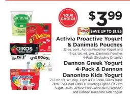 ShopRite Your Choice Yogurt offer