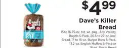 ShopRite Dave's Killer Bread offer