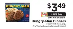 ShopRite Hungry-man Dinners offer