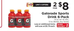 ShopRite Gatorade Sports Drink 6-Pack offer